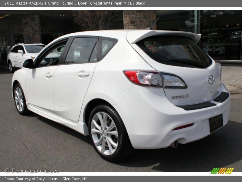 Crystal White Pearl Mica / Black 2011 Mazda MAZDA3 s Grand Touring 5 Door