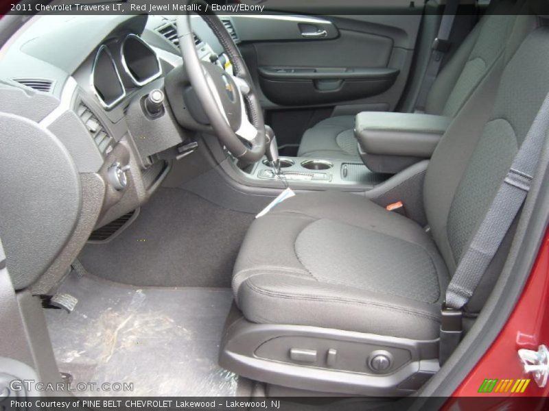 Red Jewel Metallic / Ebony/Ebony 2011 Chevrolet Traverse LT