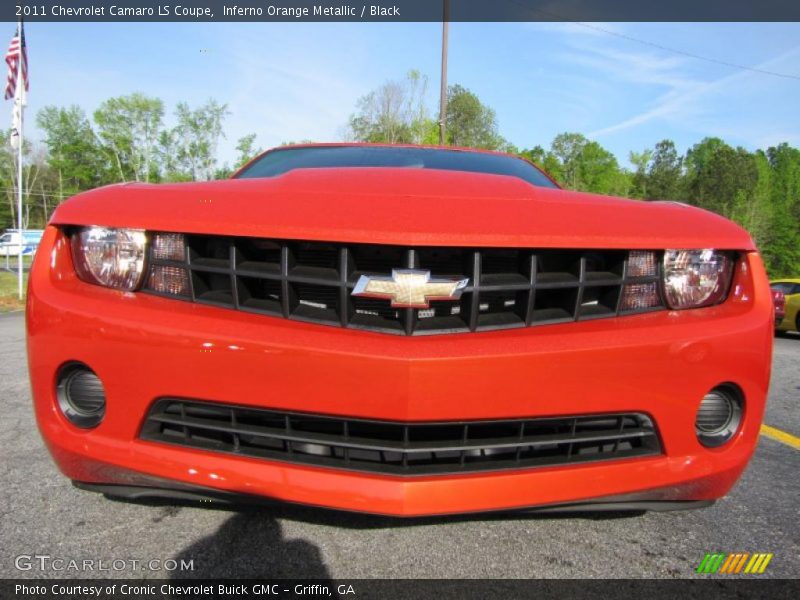Inferno Orange Metallic / Black 2011 Chevrolet Camaro LS Coupe