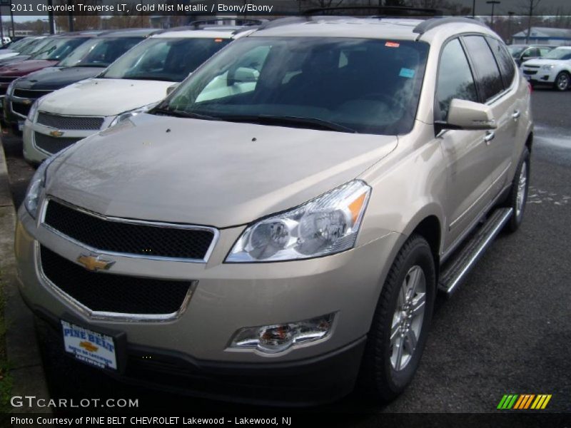 Gold Mist Metallic / Ebony/Ebony 2011 Chevrolet Traverse LT