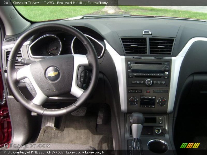 Red Jewel Metallic / Ebony/Ebony 2011 Chevrolet Traverse LT AWD