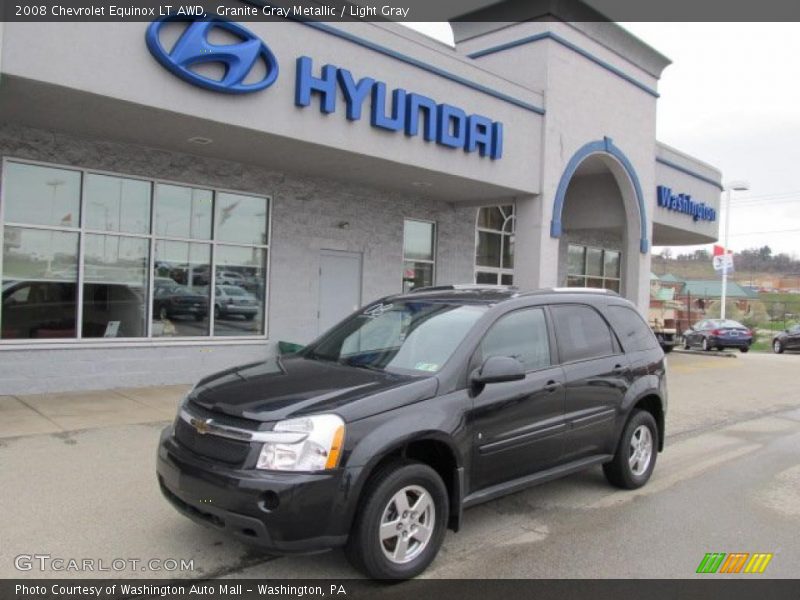 Granite Gray Metallic / Light Gray 2008 Chevrolet Equinox LT AWD