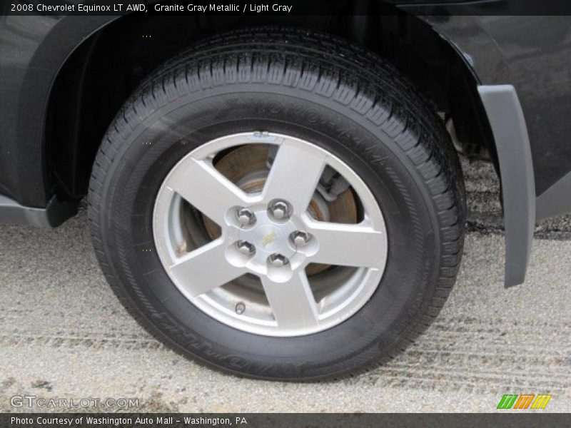 Granite Gray Metallic / Light Gray 2008 Chevrolet Equinox LT AWD