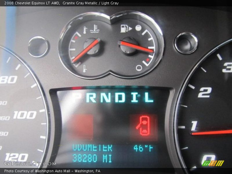 Granite Gray Metallic / Light Gray 2008 Chevrolet Equinox LT AWD