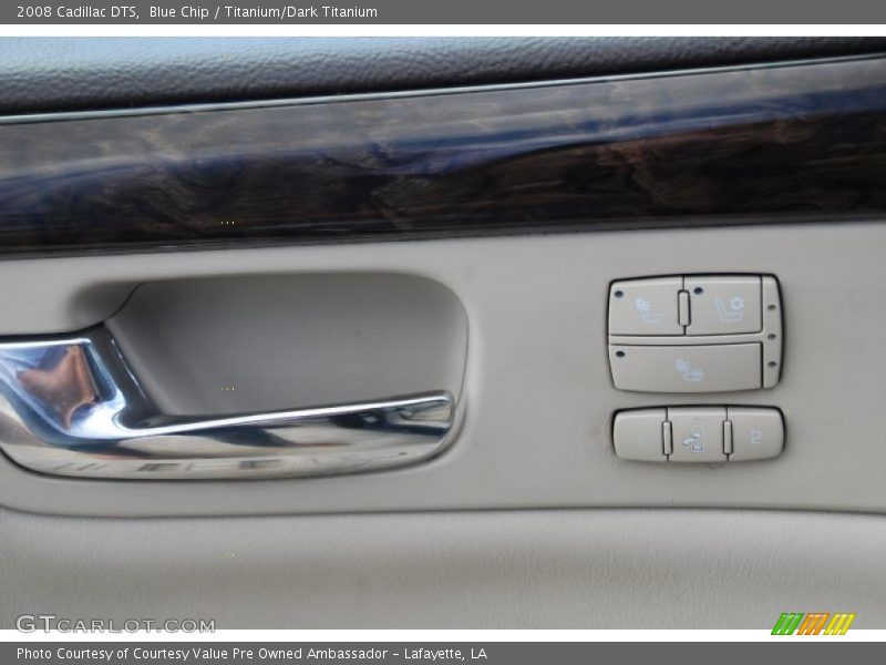 Blue Chip / Titanium/Dark Titanium 2008 Cadillac DTS