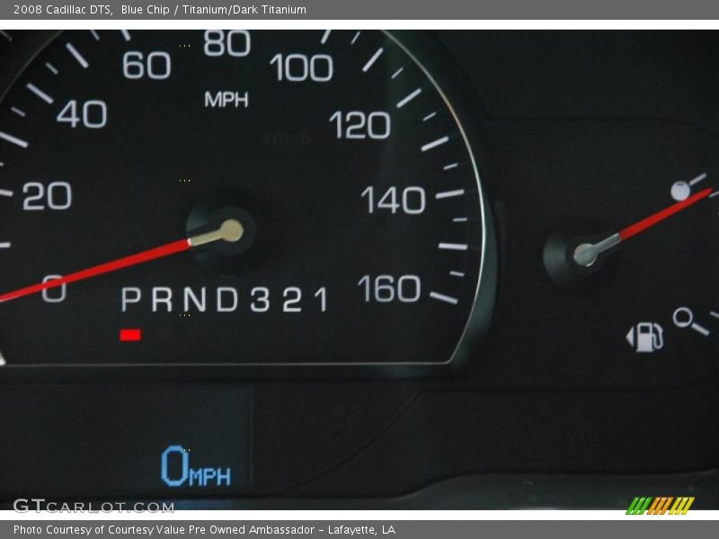 Blue Chip / Titanium/Dark Titanium 2008 Cadillac DTS