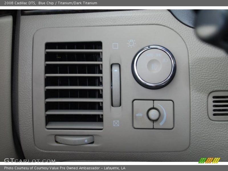 Blue Chip / Titanium/Dark Titanium 2008 Cadillac DTS