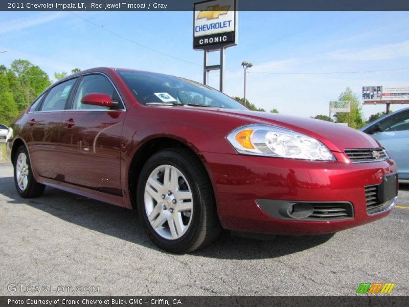 Red Jewel Tintcoat / Gray 2011 Chevrolet Impala LT