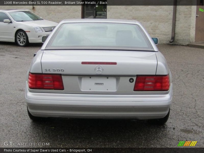 Brilliant Silver Metallic / Black 1998 Mercedes-Benz SL 500 Roadster