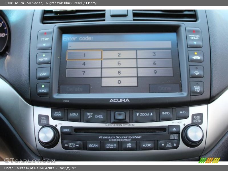 Nighthawk Black Pearl / Ebony 2008 Acura TSX Sedan