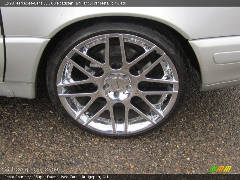 Brilliant Silver Metallic / Black 1998 Mercedes-Benz SL 500 Roadster