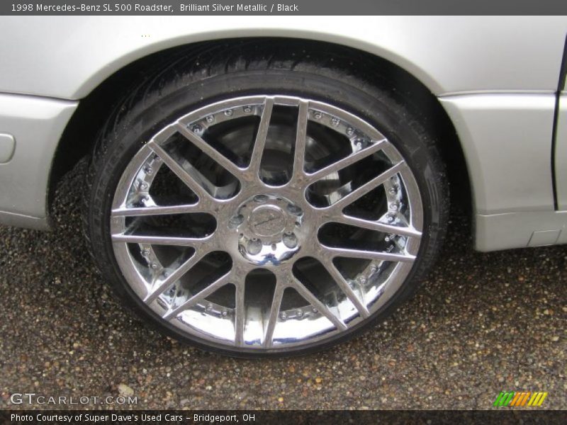 Brilliant Silver Metallic / Black 1998 Mercedes-Benz SL 500 Roadster
