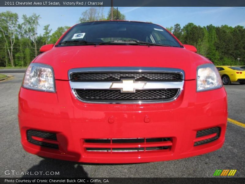 Victory Red / Charcoal 2011 Chevrolet Aveo LT Sedan