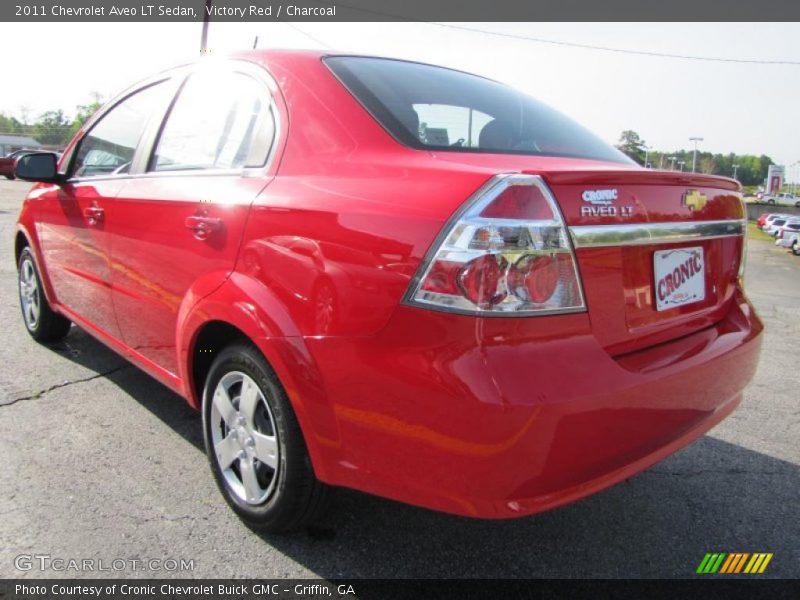 Victory Red / Charcoal 2011 Chevrolet Aveo LT Sedan