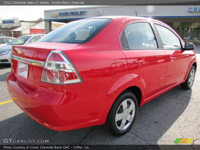 Victory Red / Charcoal 2011 Chevrolet Aveo LT Sedan