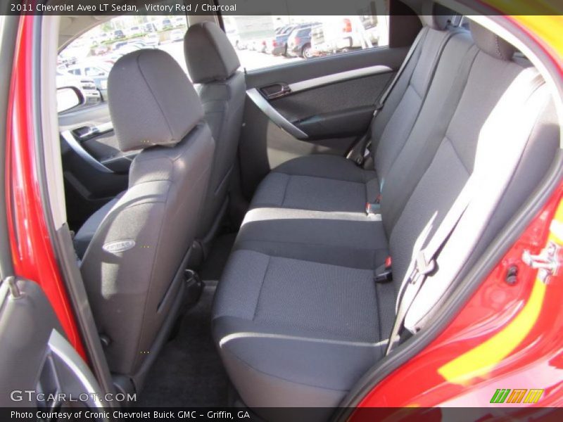 Victory Red / Charcoal 2011 Chevrolet Aveo LT Sedan