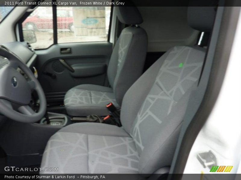  2011 Transit Connect XL Cargo Van Dark Grey Interior