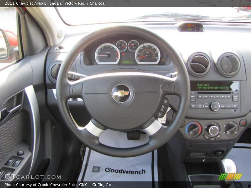 Victory Red / Charcoal 2011 Chevrolet Aveo LT Sedan