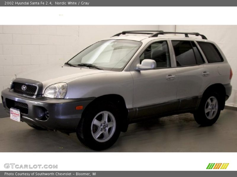 Nordic White / Gray 2002 Hyundai Santa Fe 2.4