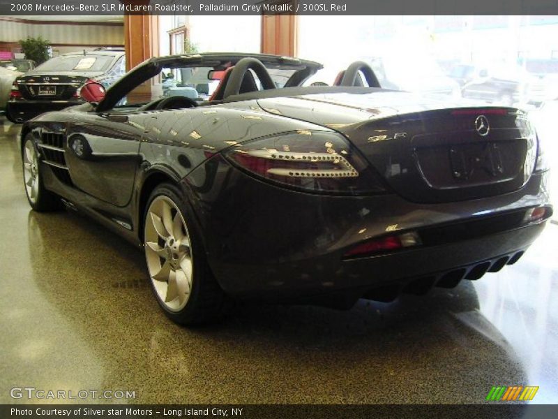 Palladium Grey Metallic / 300SL Red 2008 Mercedes-Benz SLR McLaren Roadster