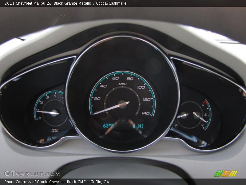 Black Granite Metallic / Cocoa/Cashmere 2011 Chevrolet Malibu LS