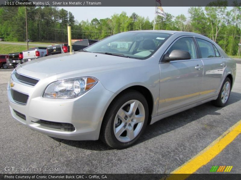 Silver Ice Metallic / Titanium 2011 Chevrolet Malibu LS