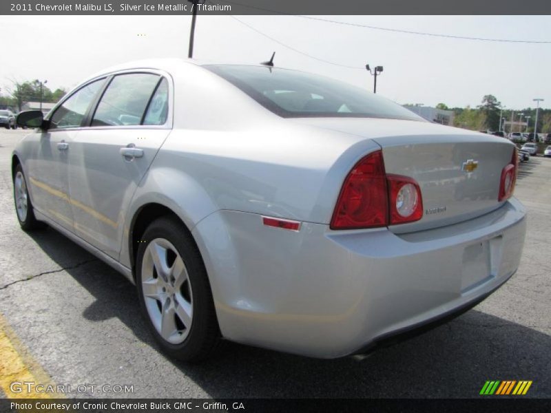 Silver Ice Metallic / Titanium 2011 Chevrolet Malibu LS