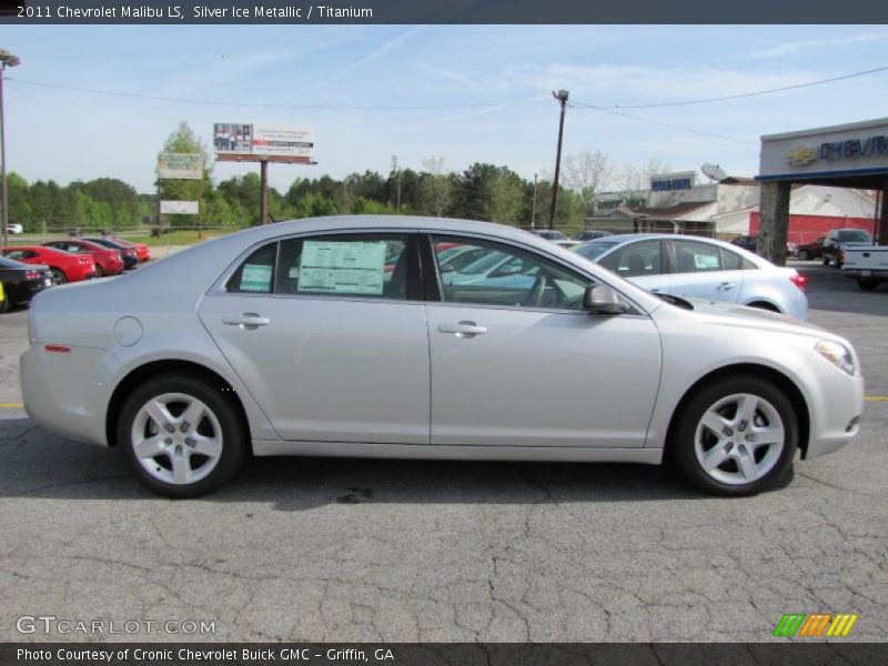 Silver Ice Metallic / Titanium 2011 Chevrolet Malibu LS