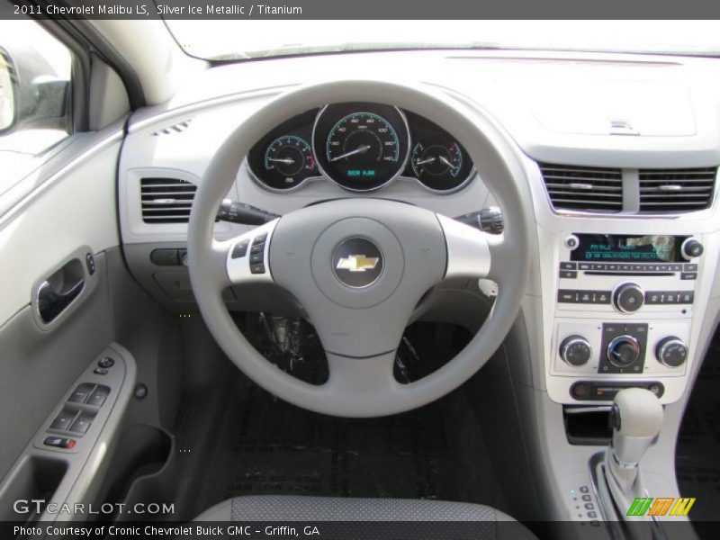 Silver Ice Metallic / Titanium 2011 Chevrolet Malibu LS