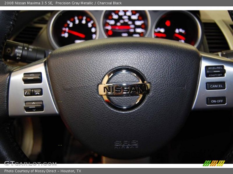 Precision Gray Metallic / Charcoal Black 2008 Nissan Maxima 3.5 SE