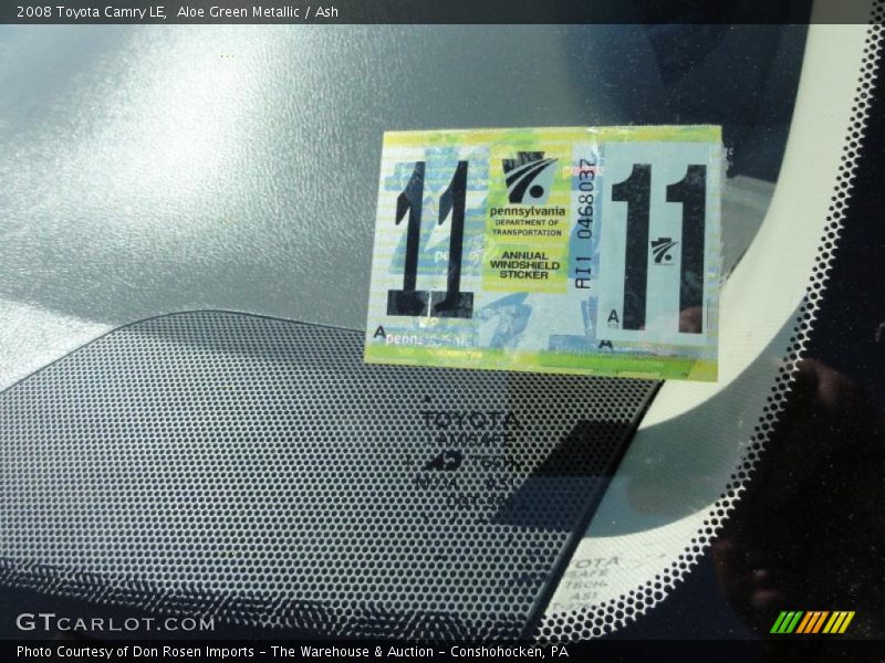 Aloe Green Metallic / Ash 2008 Toyota Camry LE