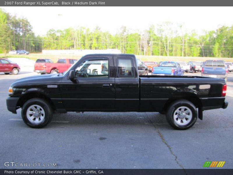 Black / Medium Dark Flint 2007 Ford Ranger XL SuperCab