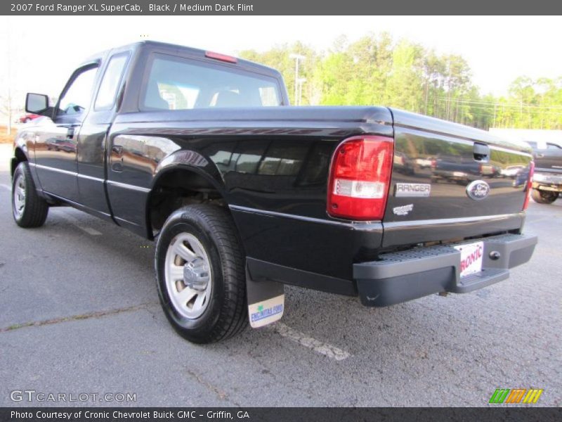 Black / Medium Dark Flint 2007 Ford Ranger XL SuperCab