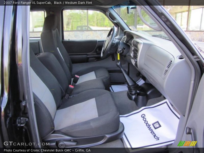 Black / Medium Dark Flint 2007 Ford Ranger XL SuperCab