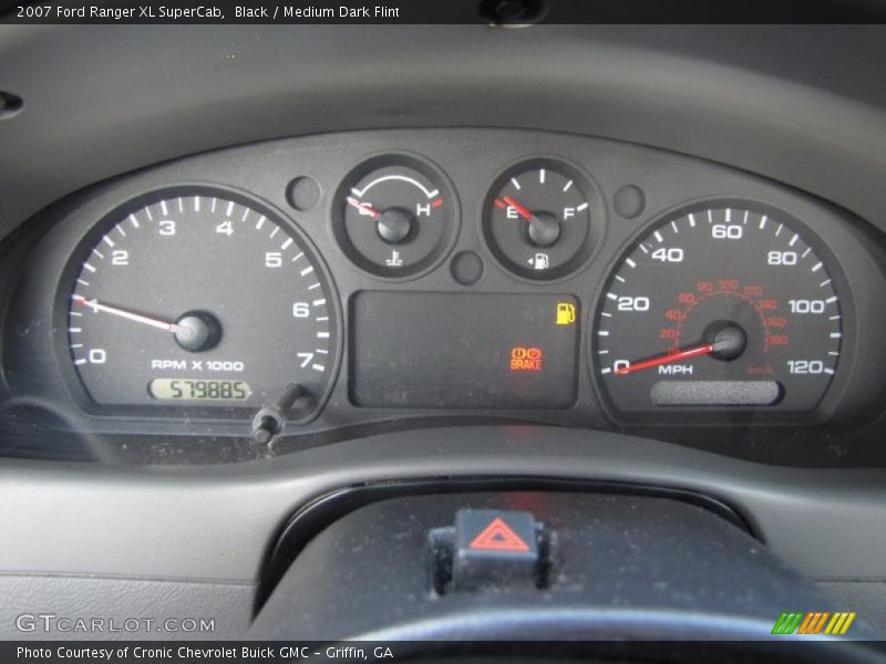 Black / Medium Dark Flint 2007 Ford Ranger XL SuperCab