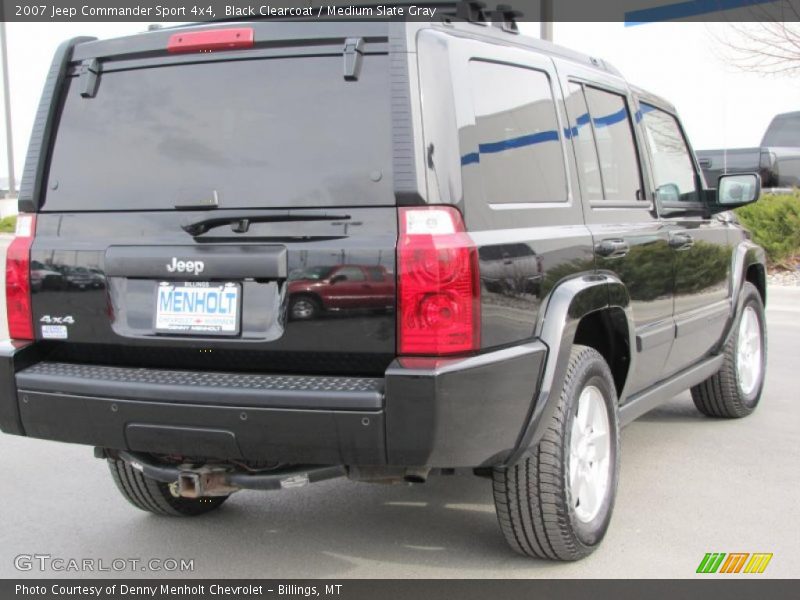 Black Clearcoat / Medium Slate Gray 2007 Jeep Commander Sport 4x4