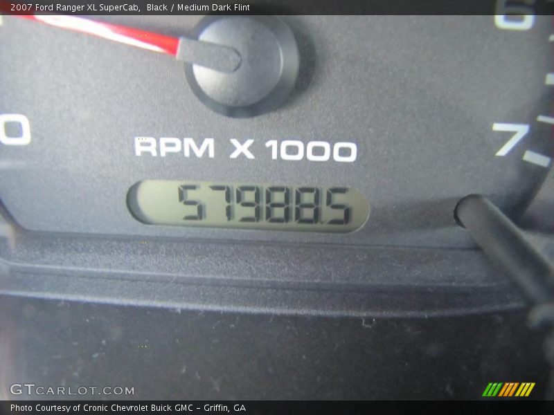Black / Medium Dark Flint 2007 Ford Ranger XL SuperCab