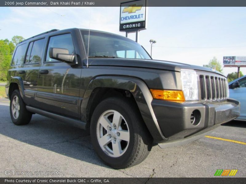 Dark Khaki Pearl / Khaki 2006 Jeep Commander