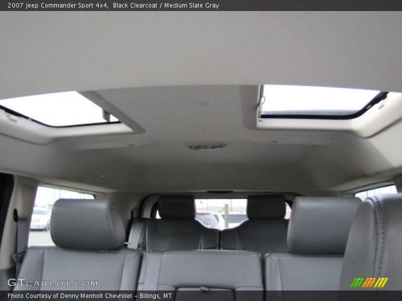 Black Clearcoat / Medium Slate Gray 2007 Jeep Commander Sport 4x4