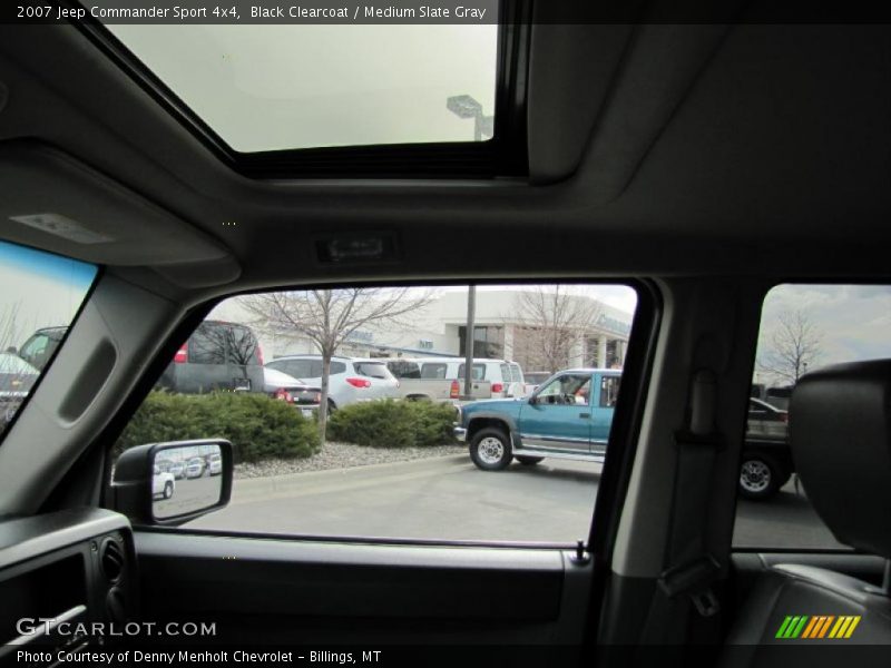 Black Clearcoat / Medium Slate Gray 2007 Jeep Commander Sport 4x4