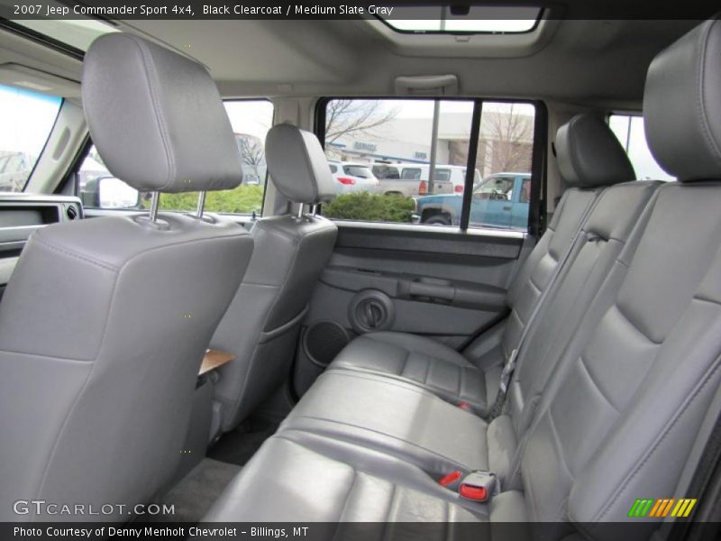 Black Clearcoat / Medium Slate Gray 2007 Jeep Commander Sport 4x4