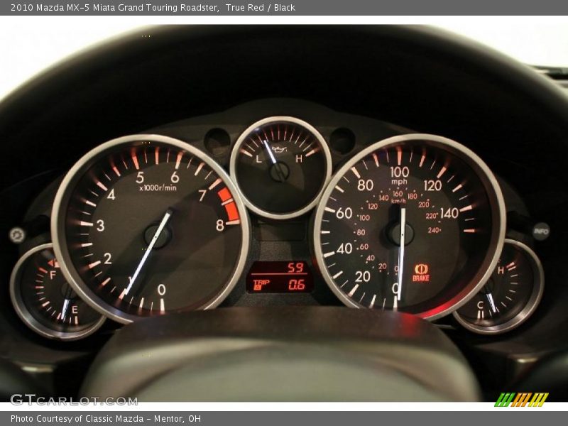  2010 MX-5 Miata Grand Touring Roadster Grand Touring Roadster Gauges