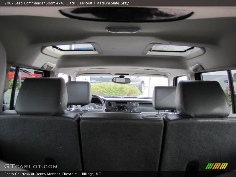 Black Clearcoat / Medium Slate Gray 2007 Jeep Commander Sport 4x4
