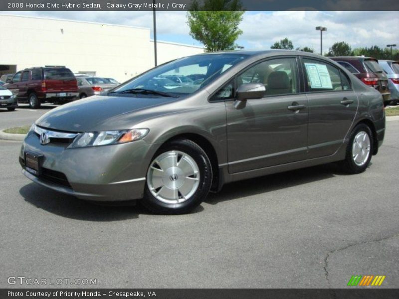Galaxy Gray Metallic / Gray 2008 Honda Civic Hybrid Sedan