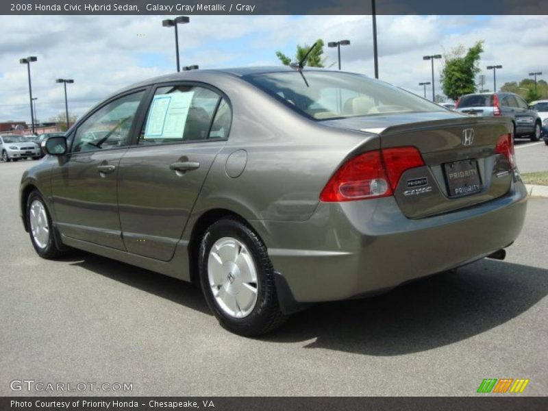 Galaxy Gray Metallic / Gray 2008 Honda Civic Hybrid Sedan