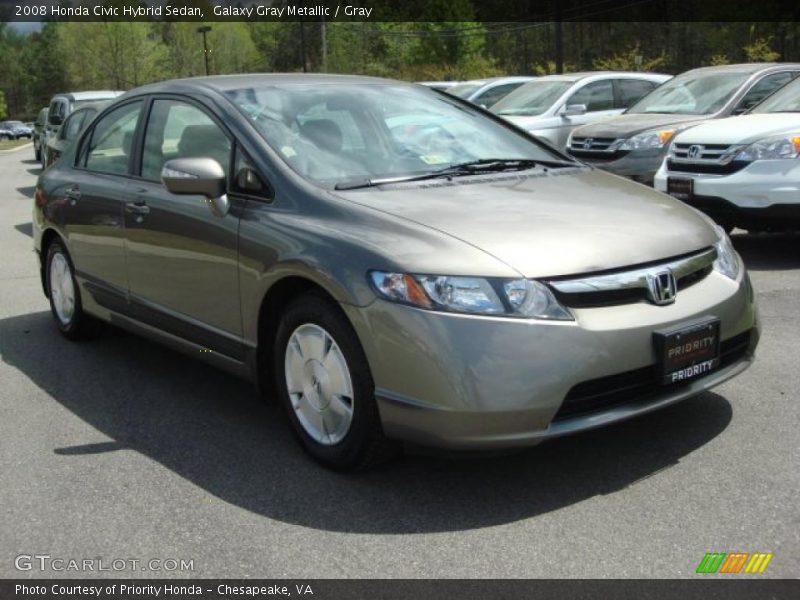 Galaxy Gray Metallic / Gray 2008 Honda Civic Hybrid Sedan