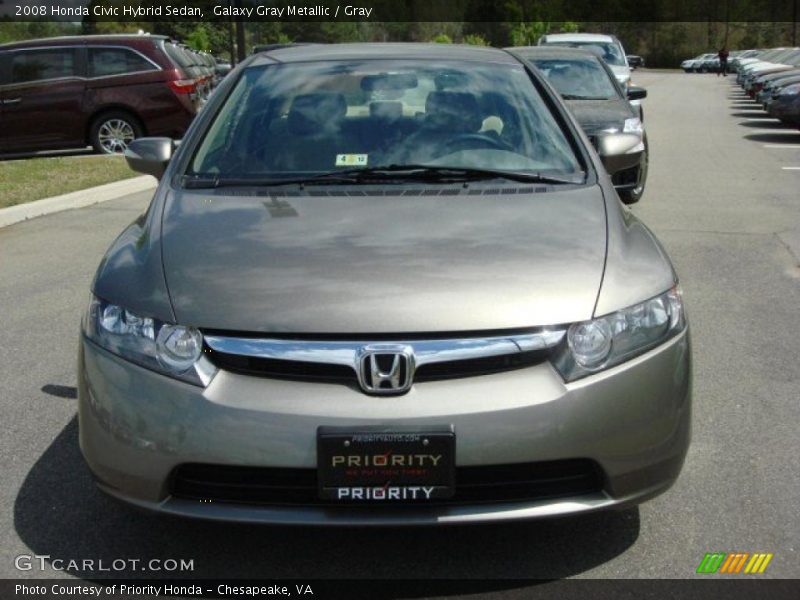 Galaxy Gray Metallic / Gray 2008 Honda Civic Hybrid Sedan