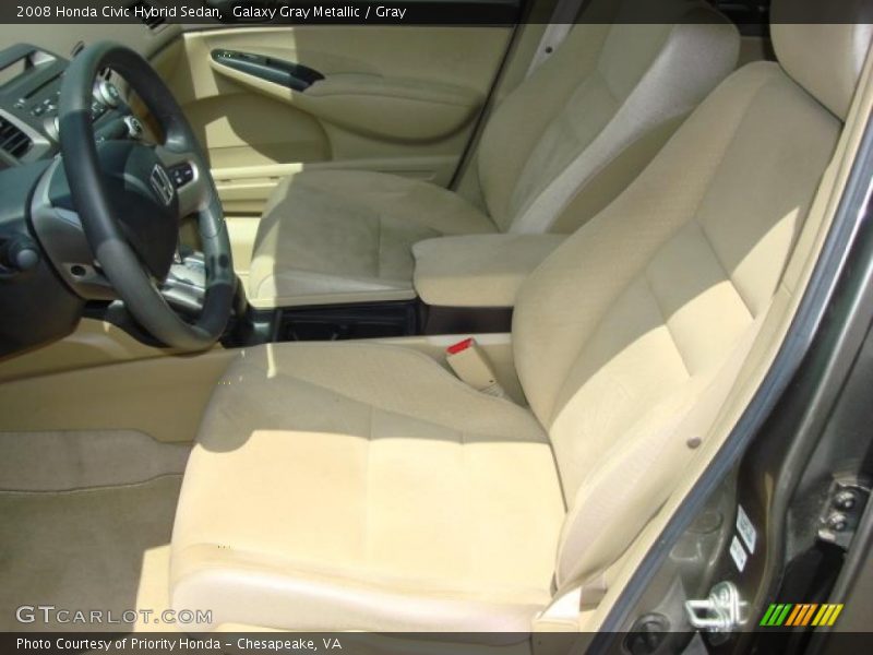 Galaxy Gray Metallic / Gray 2008 Honda Civic Hybrid Sedan