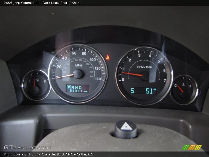 Dark Khaki Pearl / Khaki 2006 Jeep Commander