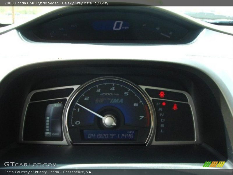 Galaxy Gray Metallic / Gray 2008 Honda Civic Hybrid Sedan